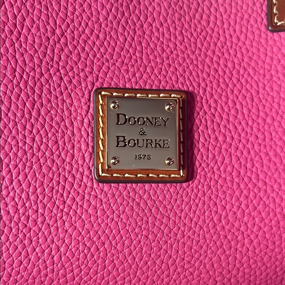 Dooney & Bourke pink and Brown Leather Tote - Picture 2 of 9